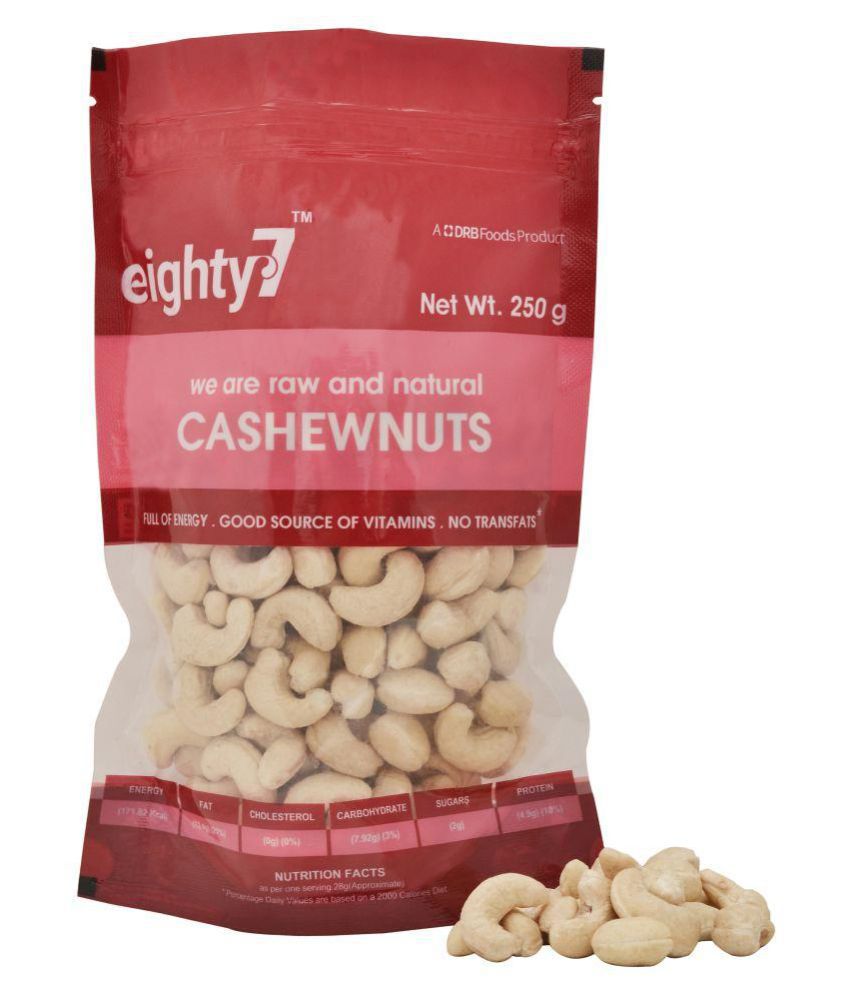     			Eighty 7 Cashew nut (Kaju) 250 g