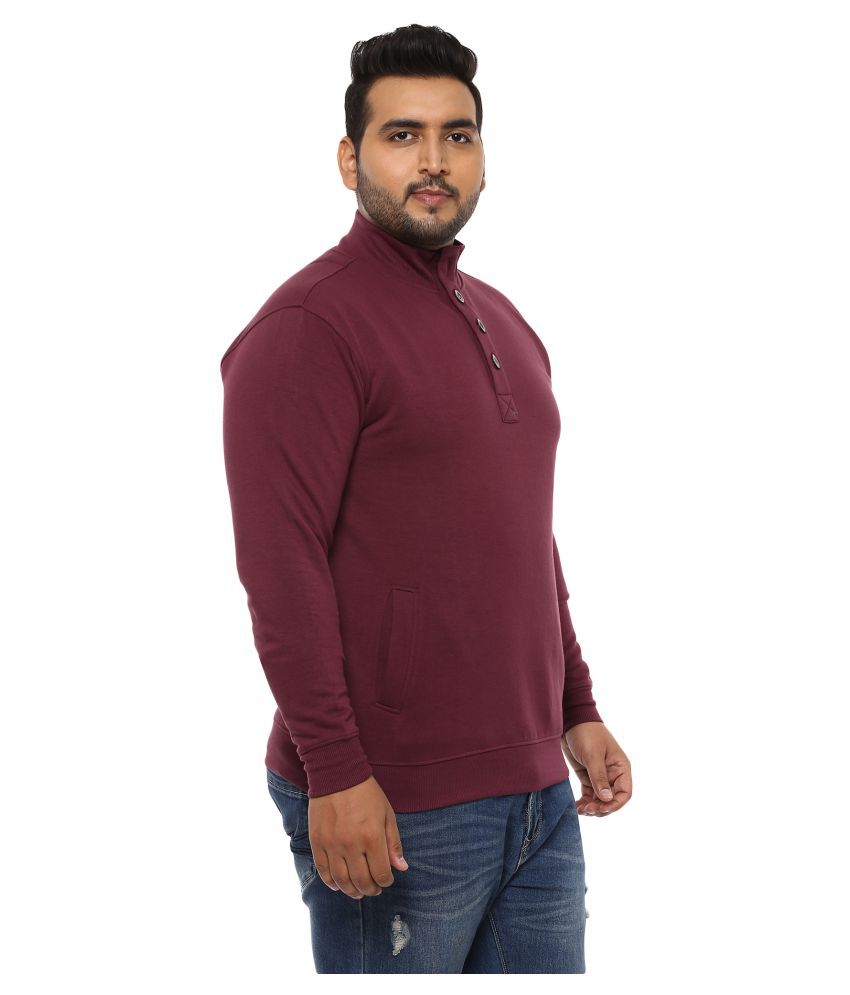 high neck maroon top