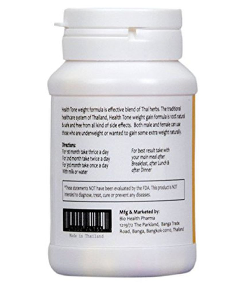Health Tone Weight Gain Capsules (Made In Thailand) 1Month Course 100