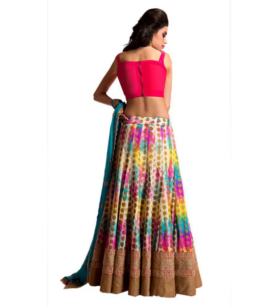 multicolored lehenga