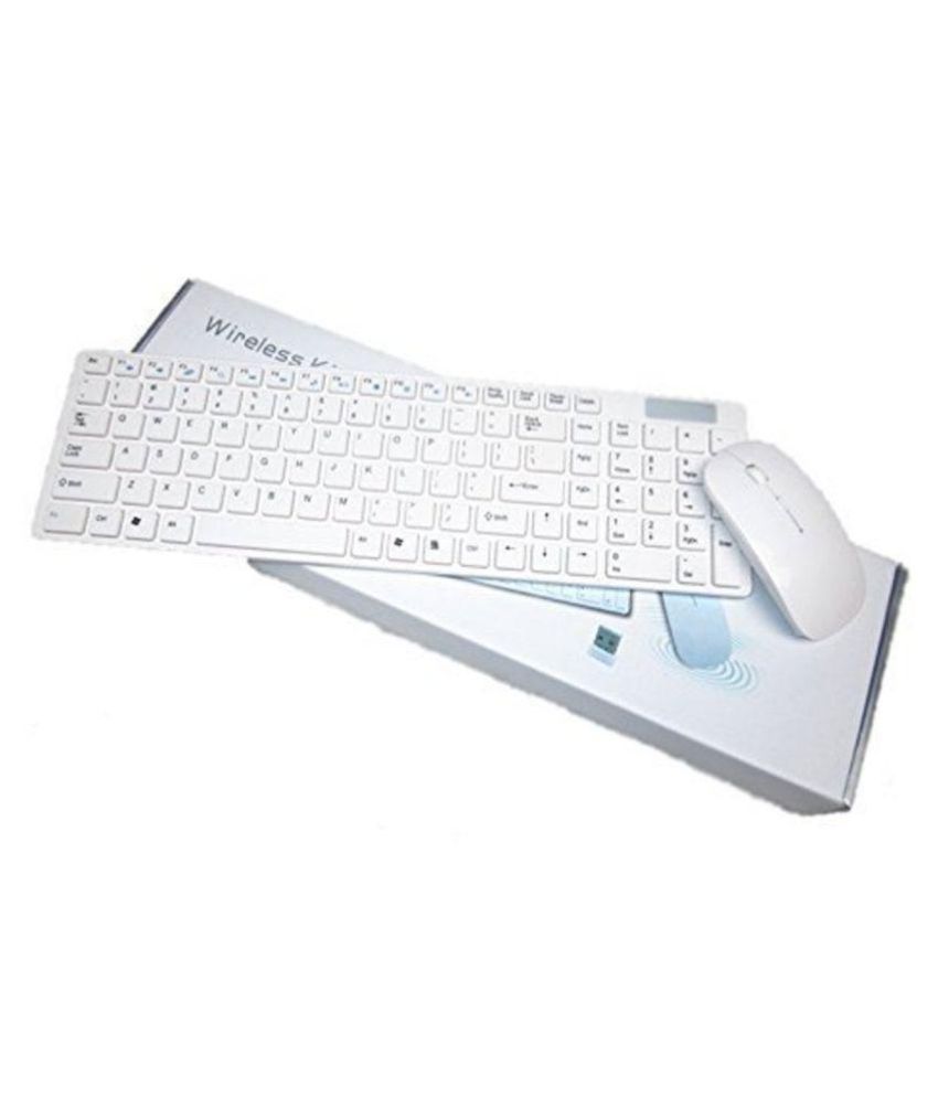 SRB Wireless Keyboard -A5 White Wireless Keyboard Mouse Combo - Buy SRB