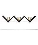 Hosley Black Table Top Metal Tea Light Holder - Pack of 1