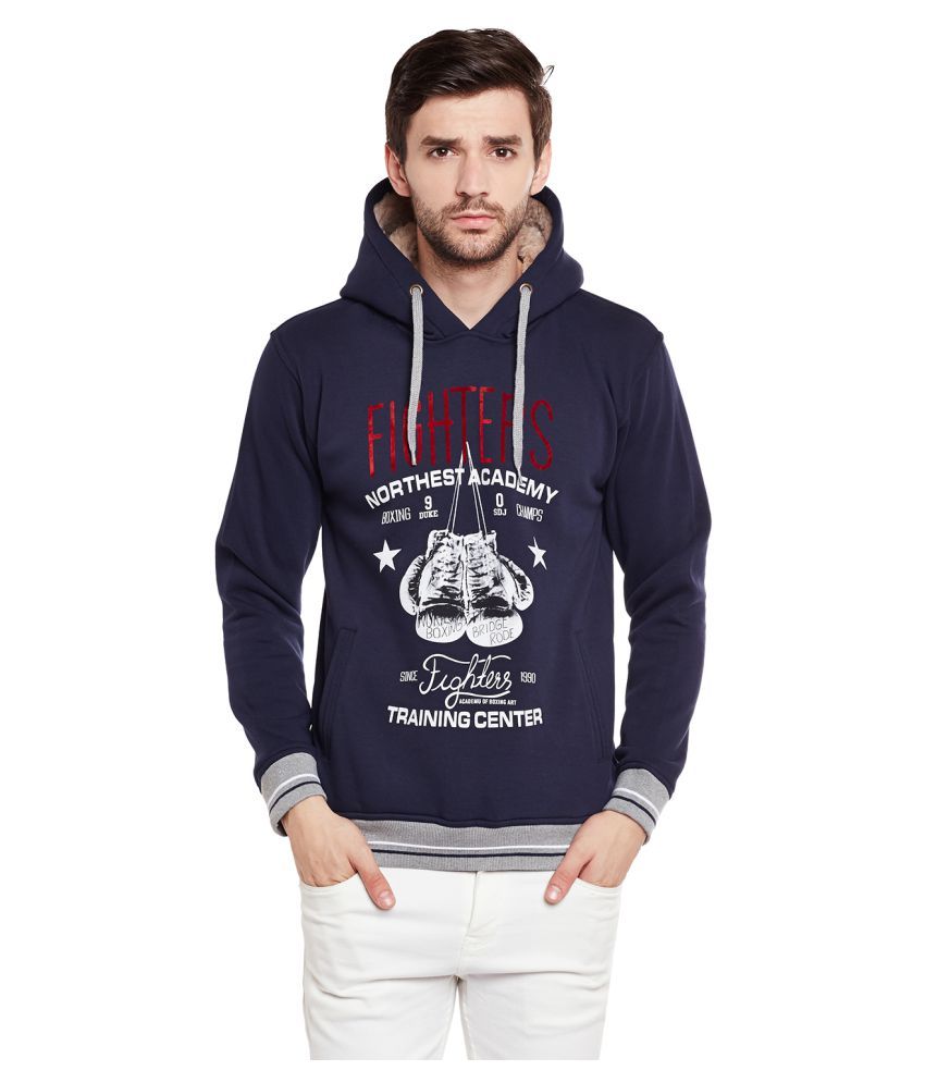 blue v neck sweatshirt