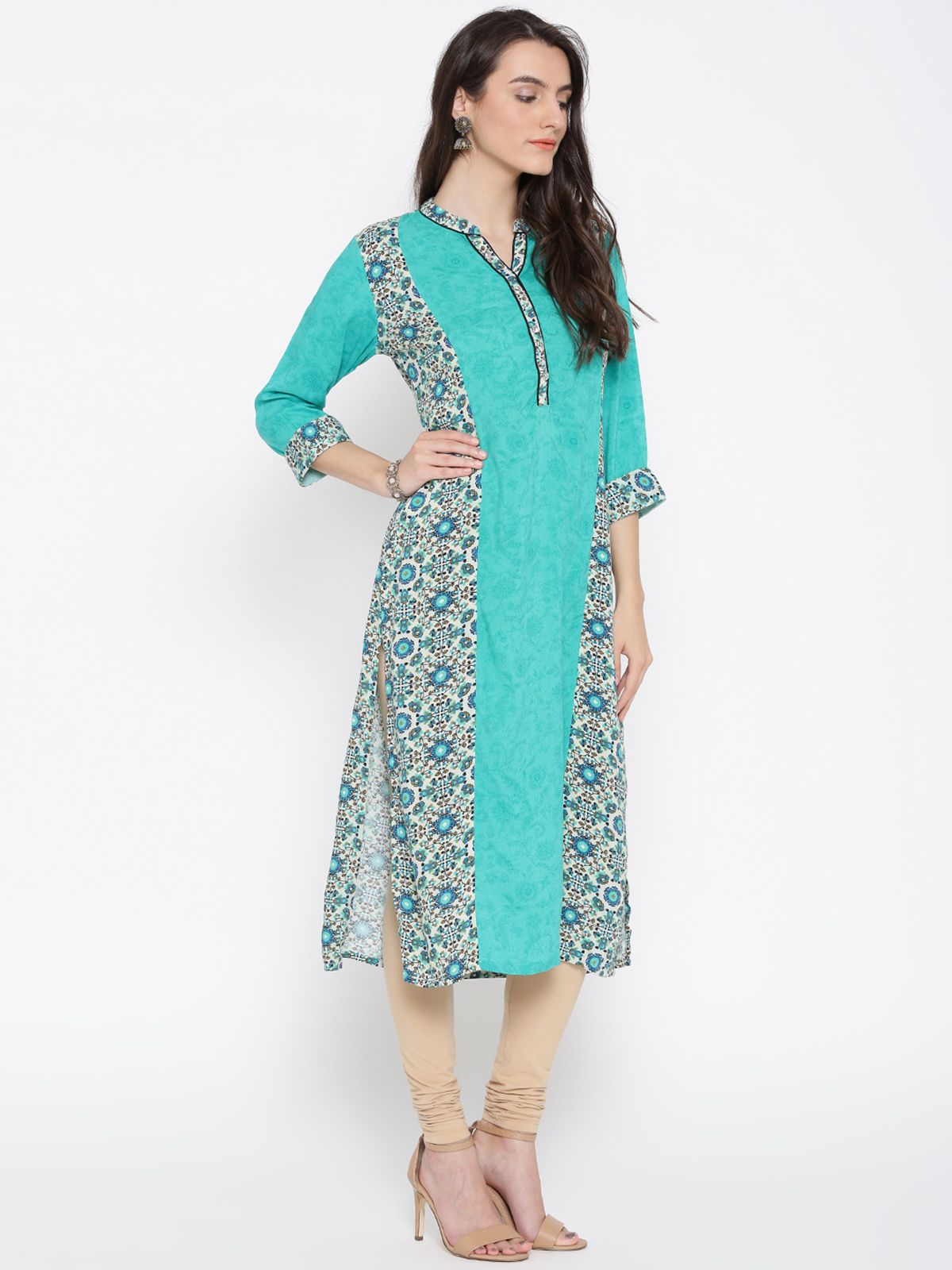 green rayon kurti