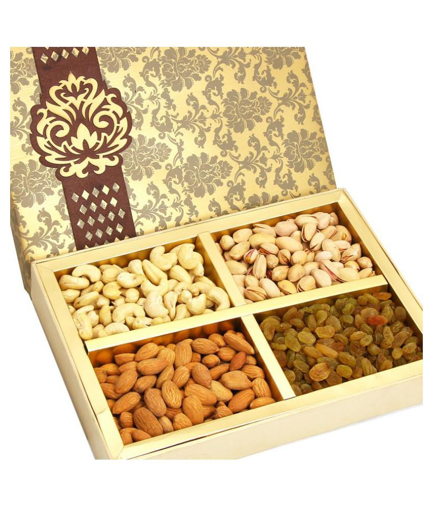 Ghasitaram Gifts Diwali Dryfruits Regular Mixed Nuts Gift Box Brown