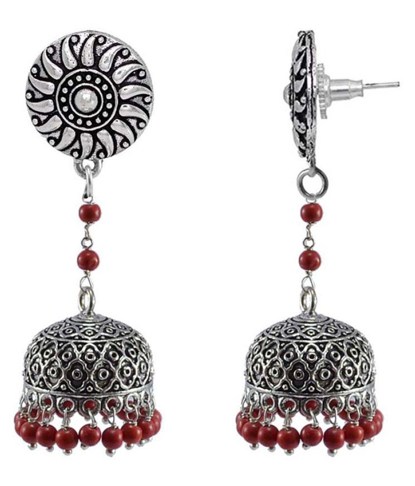Round jhumka earrings clearance