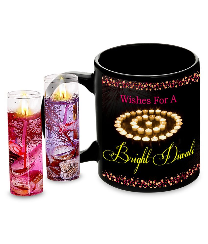 Happy Diwali Jelly Candles & Mug Hamper: Buy Online at ...