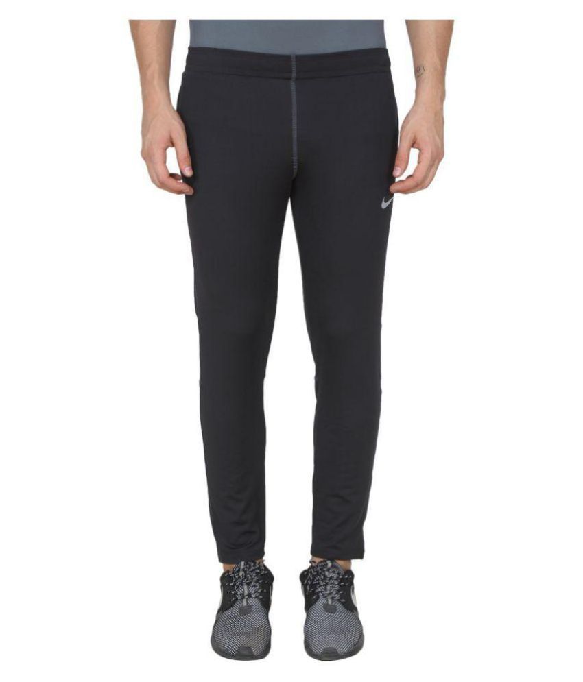 nike grey polyester lycra trackpants