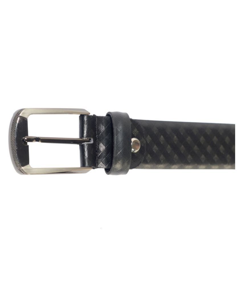 Muffler Black Leather Formal Belts: Buy Online at Low Price in India ...