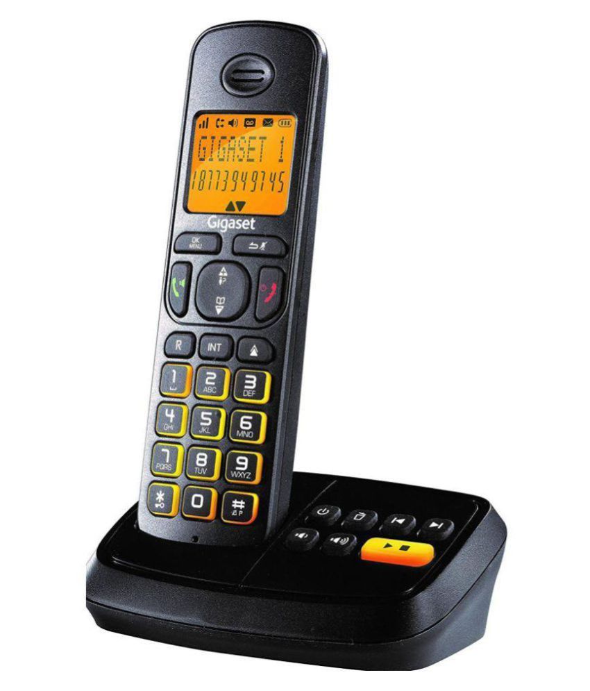 Buy Gigaset A500A Cordless Landline Phone ( Black ) Online at Best