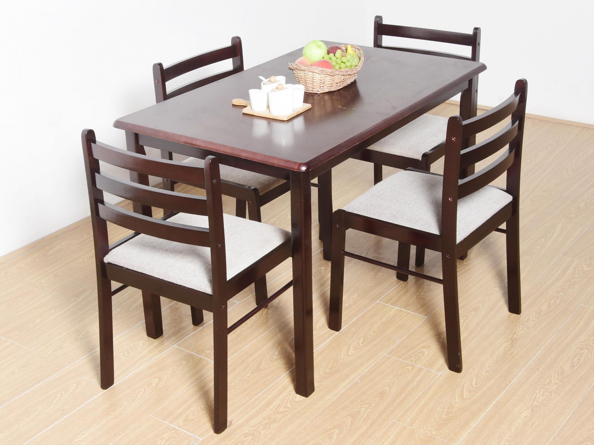 Dining Table For 4 : Hudson Round White Extending Dining Table with 4