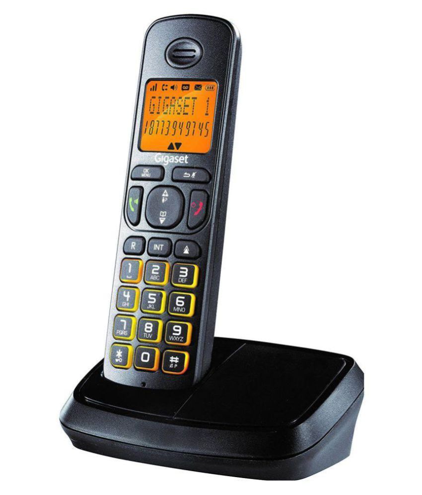 Buy Gigaset A500 Cordless Landline Phone ( Black ) Online at Best Price