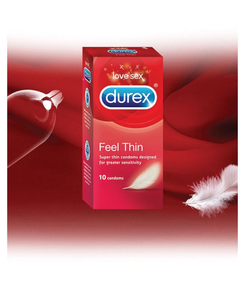 Durex Feel Thin,10 condoms (Pack of 4): Buy Durex Feel Thin,10 condoms (Pack of 4) at Best ...