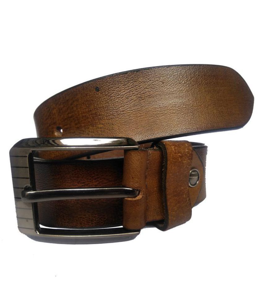 Genuine Leather Belt Brown Leather Formal Belts: Buy Online at Low Price in India - Snapdeal