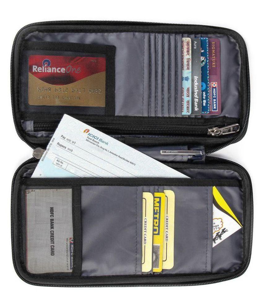 nylon passport wallet