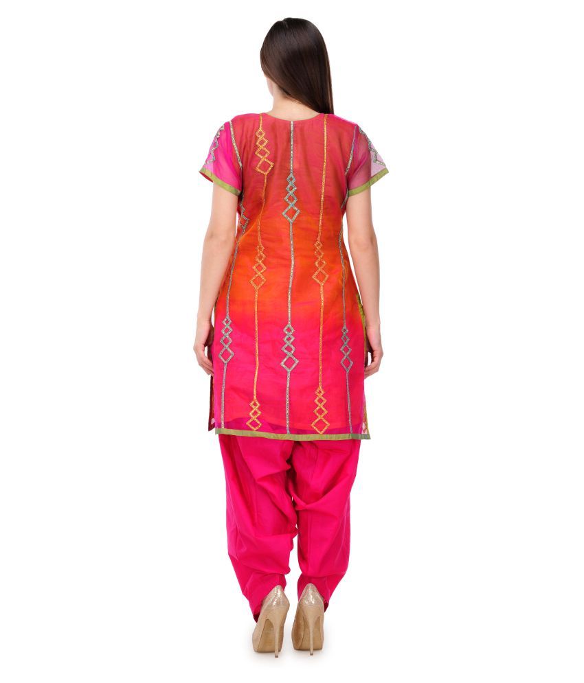 Fuchsia Designs Pink Silk Anarkali Kurti Buy Fuchsia Designs Pink