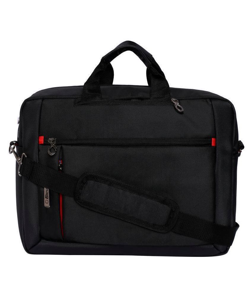 Bleu Executive Black Polyester Office Laptop Bag With String 15 Inch