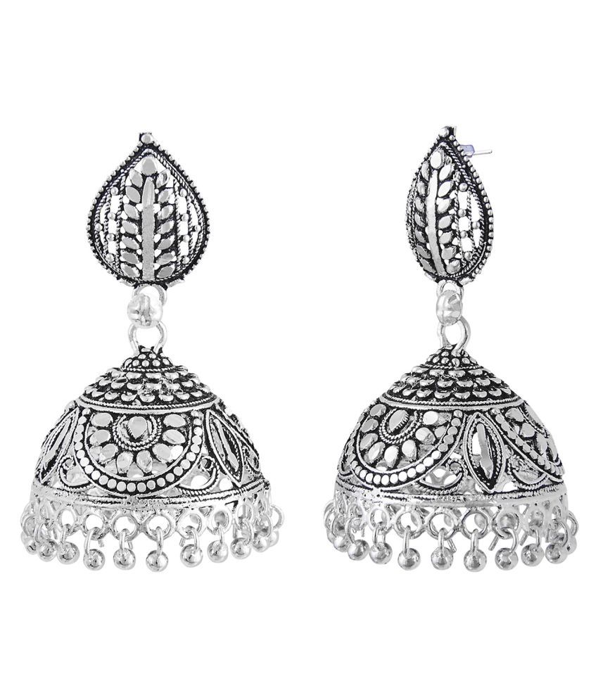 Shining Jewel 925 Silver Jhumki Earrings (SJ_867) - Buy Shining Jewel ...