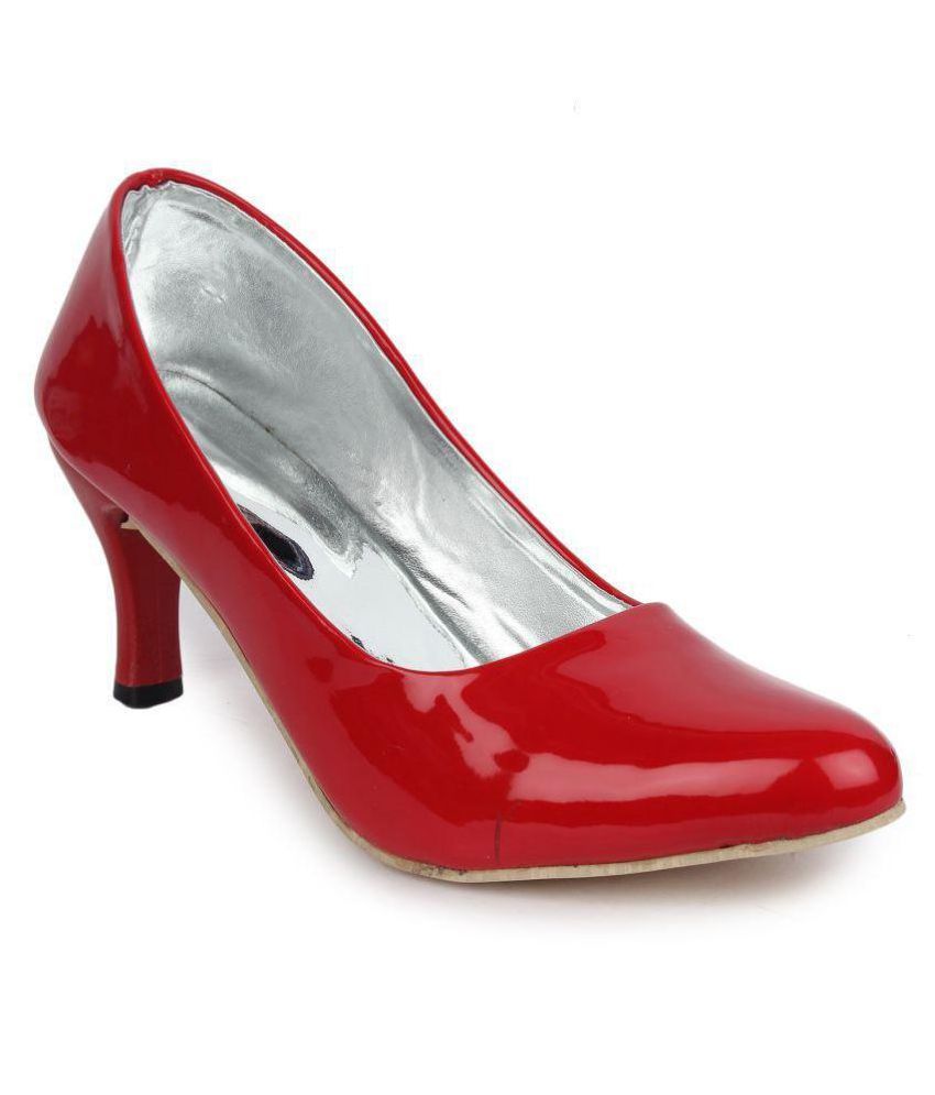 red stiletto heels new look