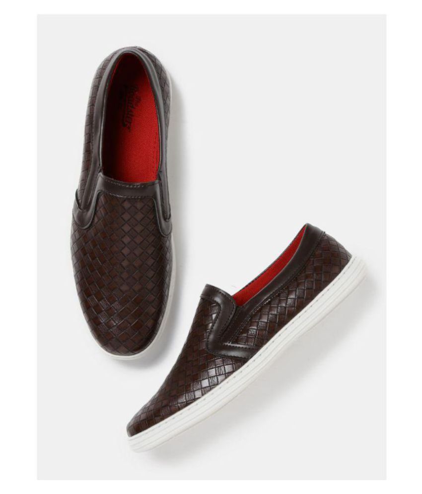 Roadster Slip-Ons Brown Casual Shoes 