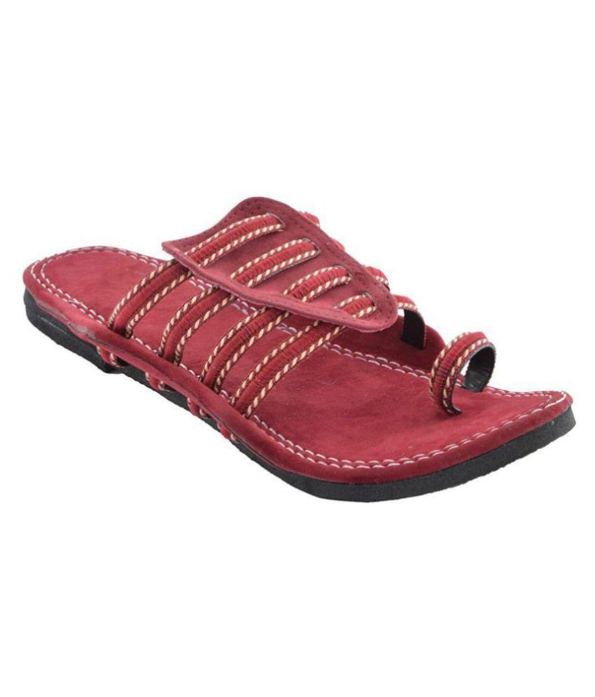 ladies red chief chappal