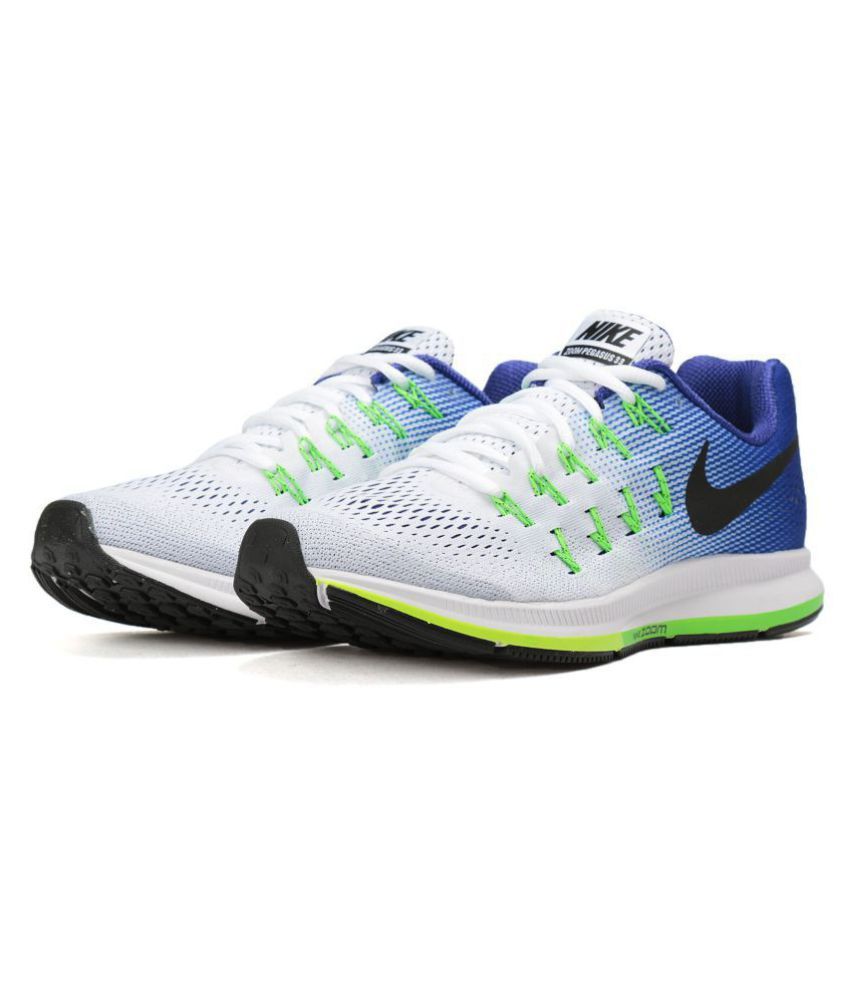 nike zoom pegasus 33 white blue