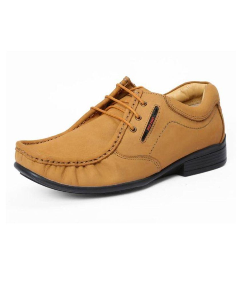 red chief new leather shoes