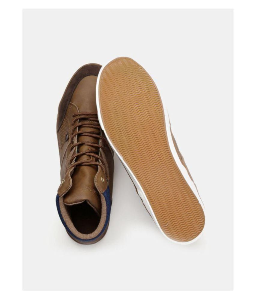 Sneakers Brown Casual Shoes 