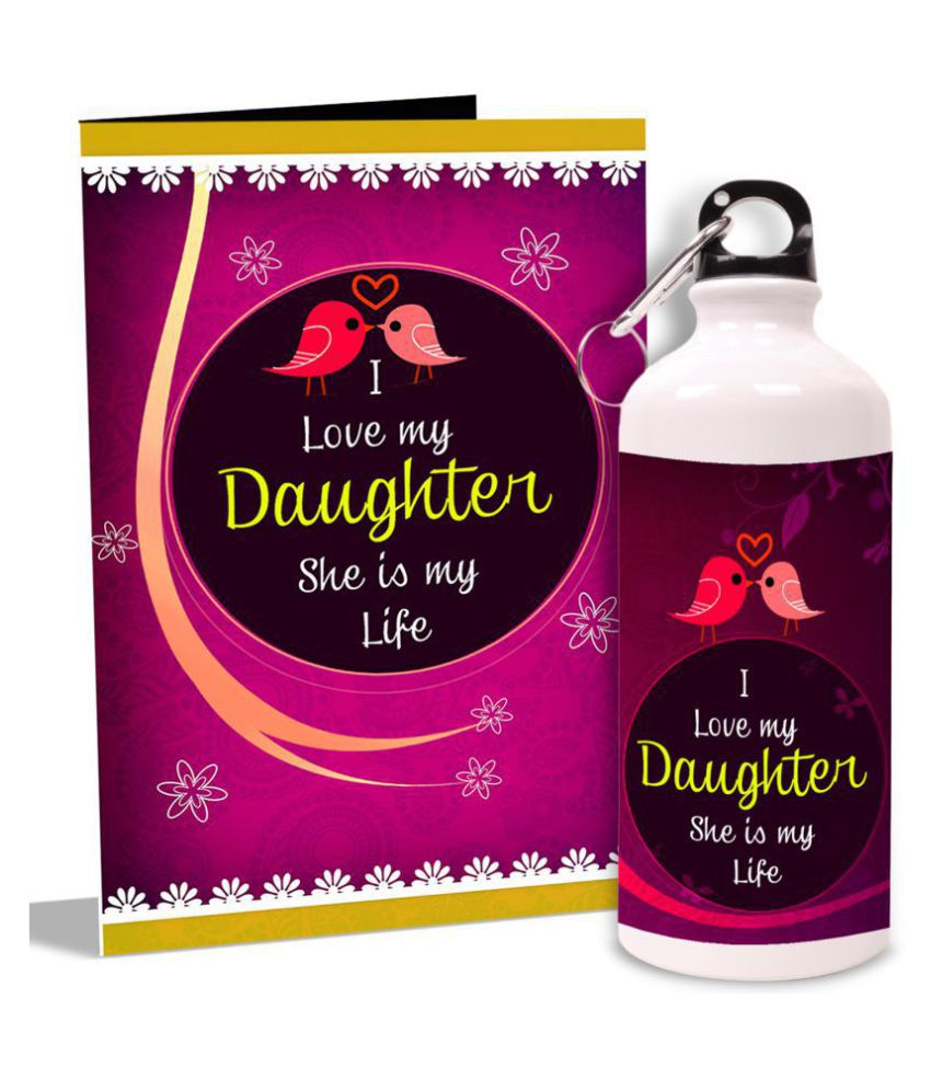 I Love My Daughter She Is My Lifegreetingcard And Sipper Hamper Buy