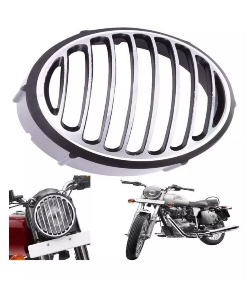 Bikers World Chrome Plated Headlight Grill For Royal Enfield Classic Chrome 500 Buy Bikers