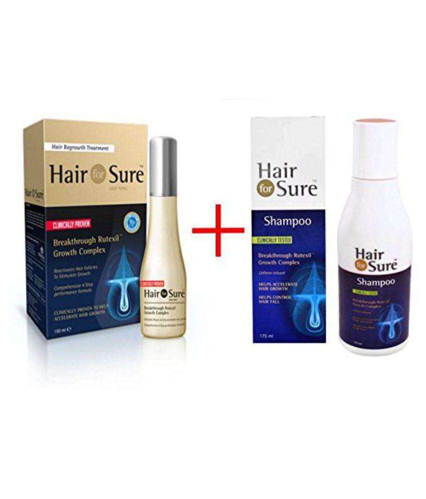 Hair For Sure Tonic & Shampoo (325 ml): Buy Hair For Sure Tonic & Shampoo  (325 ml) at Best Prices in India - Snapdeal