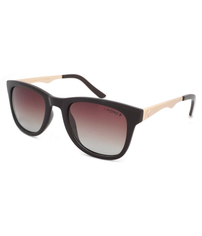 Xford Brown Square Sunglasses ( 551 ) Buy Xford Brown Square