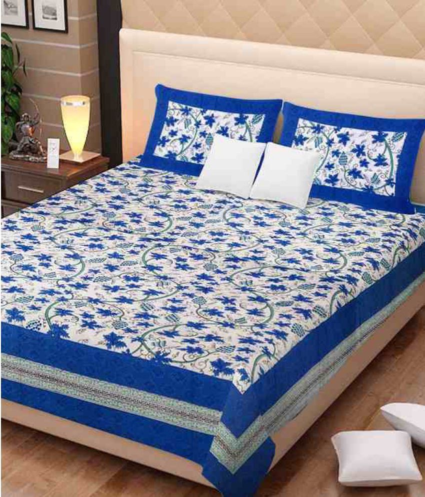Bombay Spreads Cotton Double Bedsheet with 2 Pillow Covers Buy Bombay Spreads Cotton Double