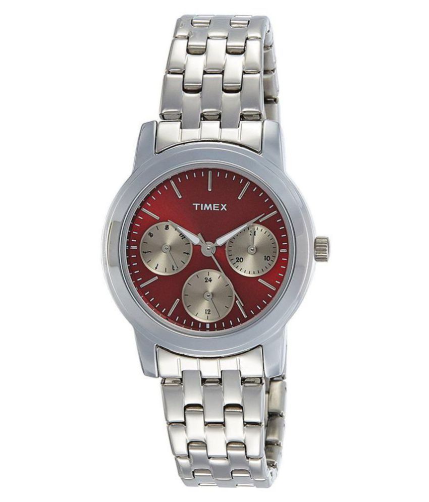 Timex Analog Red Dial Women's WatchTW000W107 Price in India Buy Timex