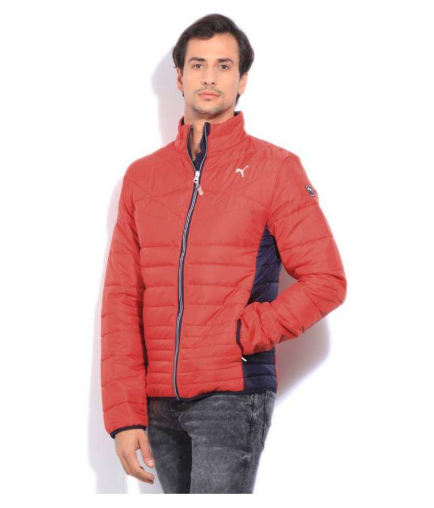 puma red quilted jackets