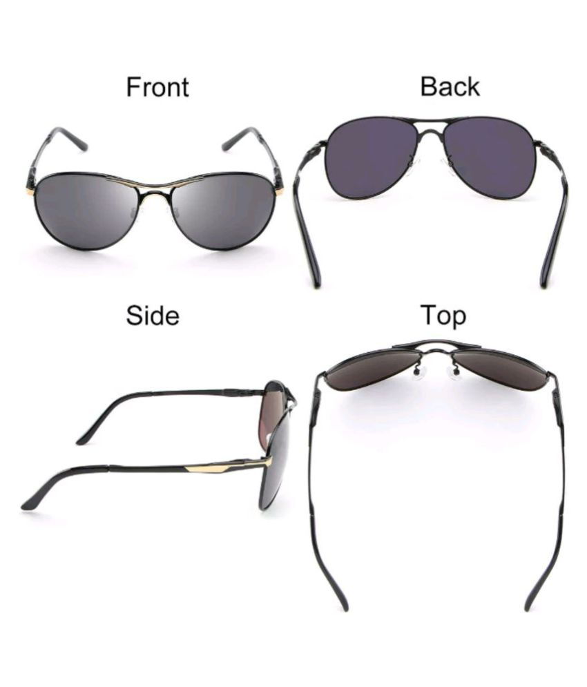 Alvi Jordan made4u - Black Pilot Sunglasses ( AJ701 ) - Buy Alvi Jordan ...