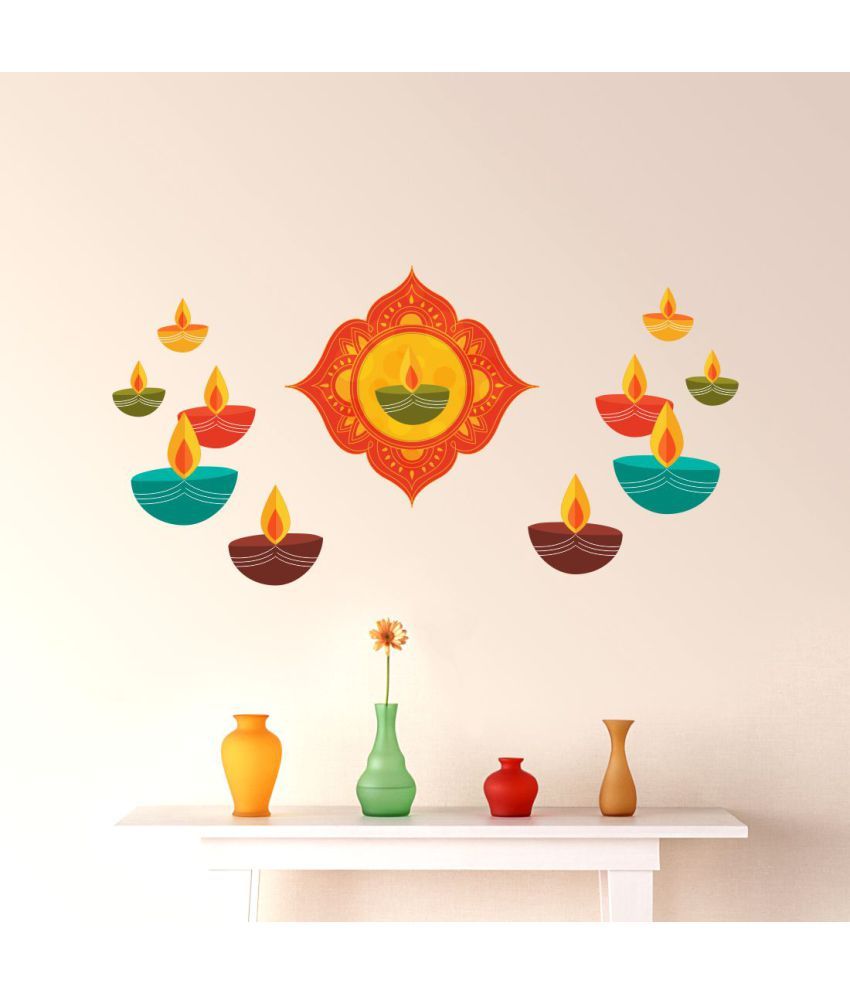 diya wall painting