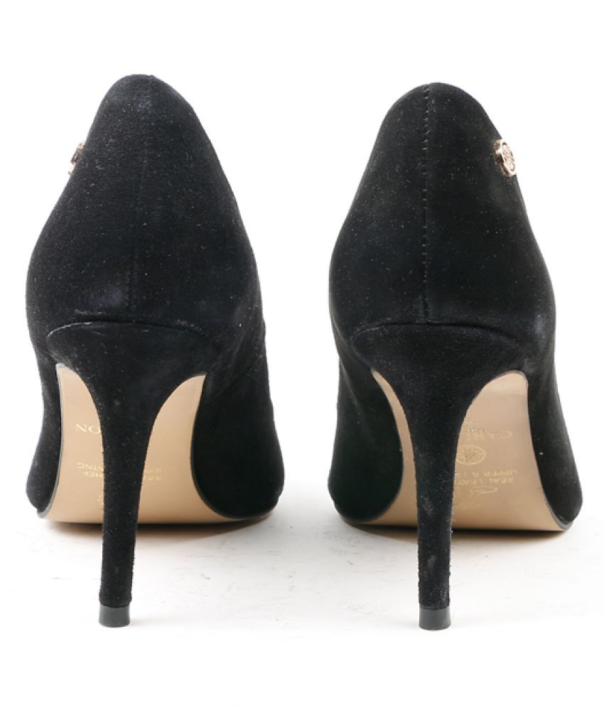 Carlton London Black Stiletto Heels Price in India- Buy Carlton London ...
