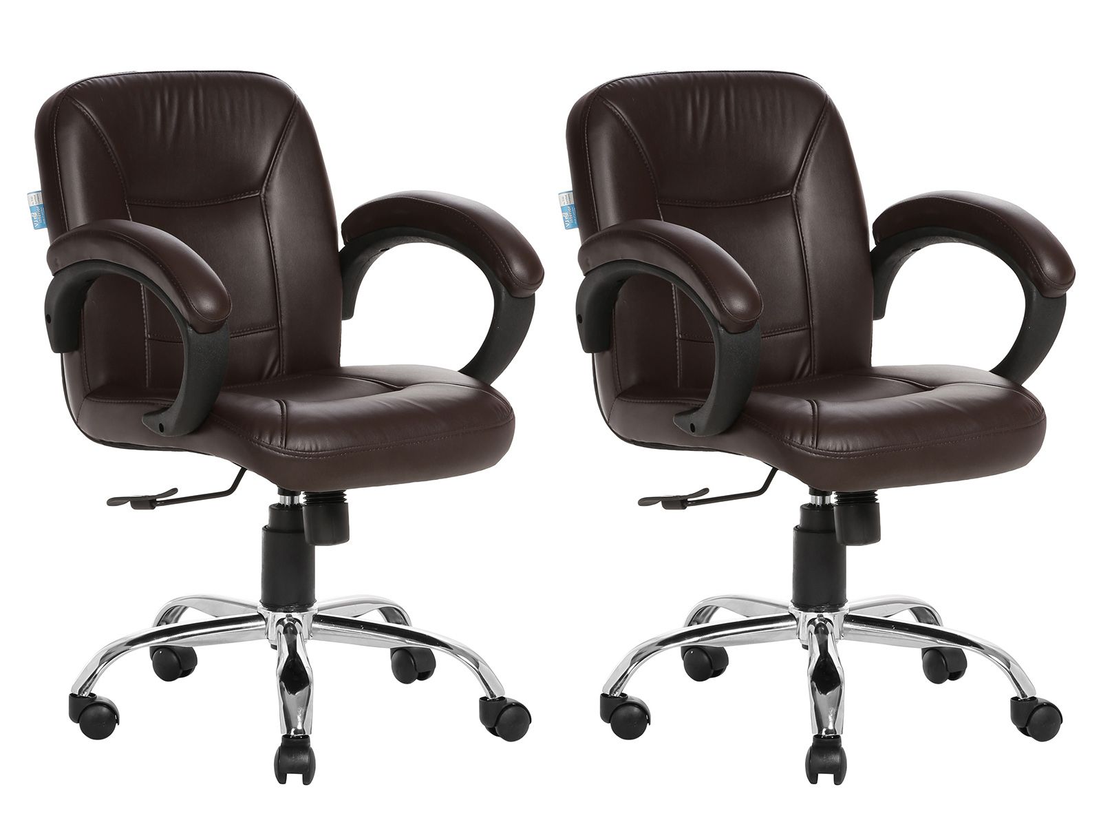 VJ Interior Leatherette Office Arm Chair COMBO