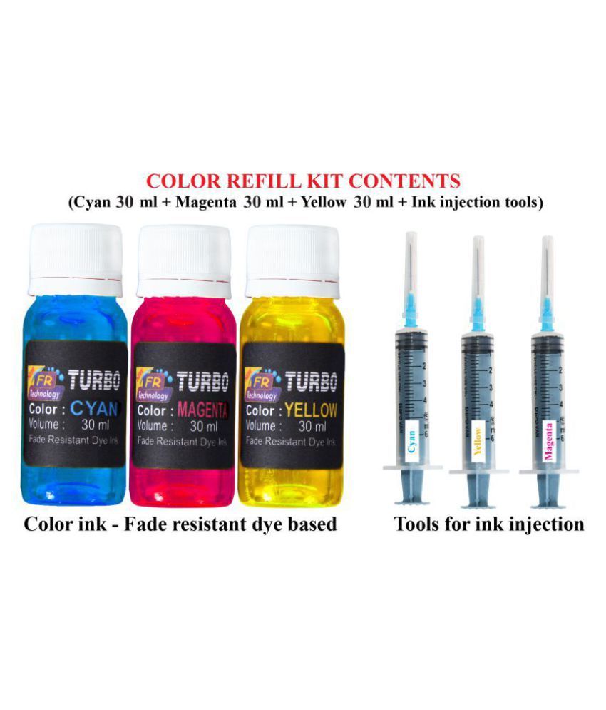 TURBO Refill Kit for hp 803 color ink cartridge Buy TURBO Refill Kit
