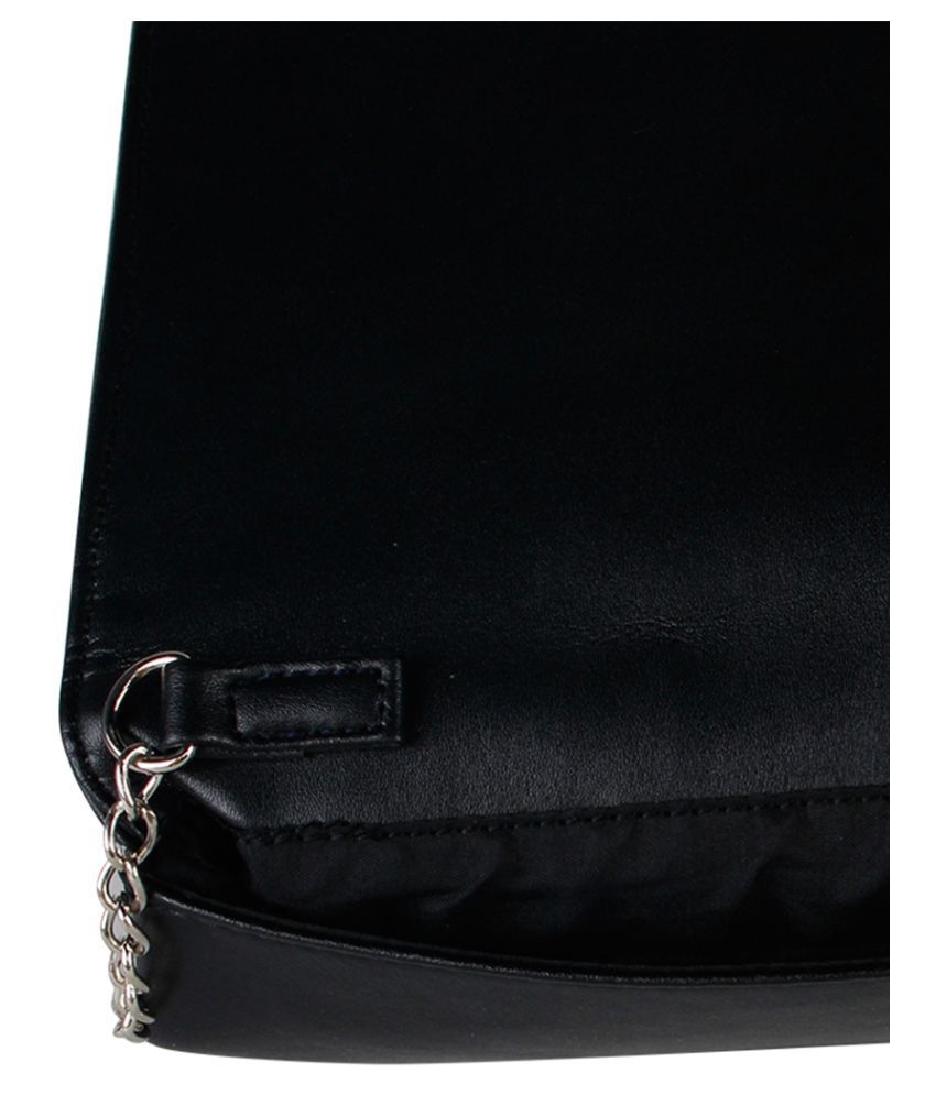 black leather envelope