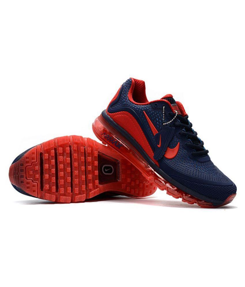 Nike Nike Running Shoes Blue Red Lifestyle Blue Casual ...