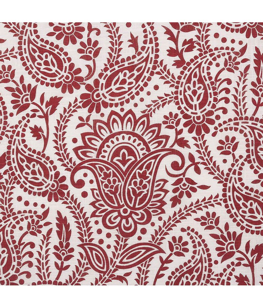 ROSARA HOME Set of 2 Door Eyelet Curtains Paisley Red Buy ROSARA HOME