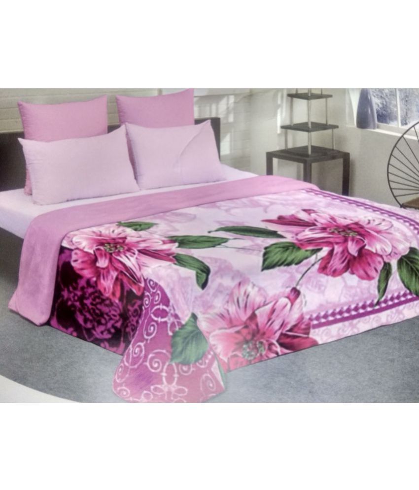 Raymond Double Wool Blend Floral Blanket Buy Raymond Double Wool