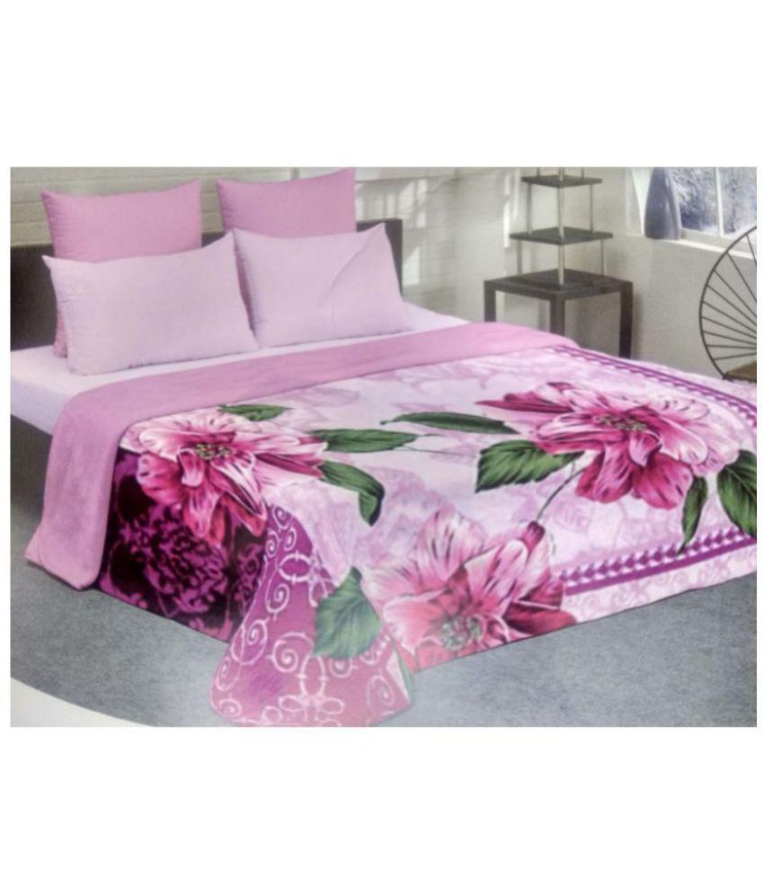 Raymond Double Wool Blend Floral Blanket Buy Raymond Double Wool