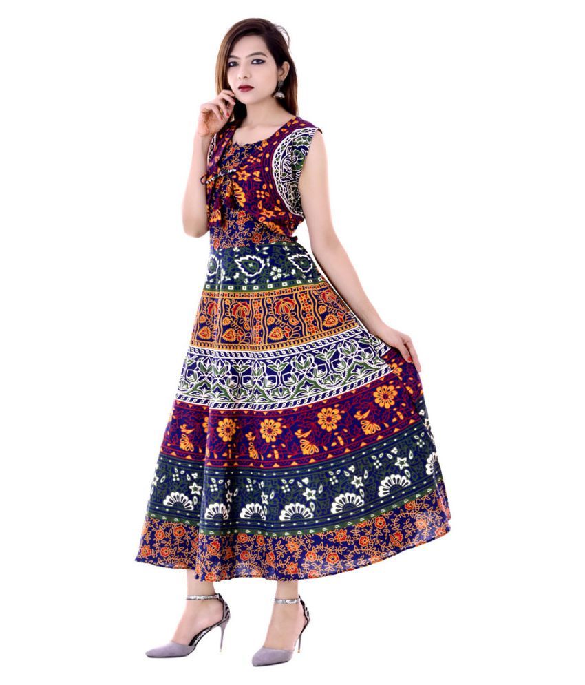 multi color gown