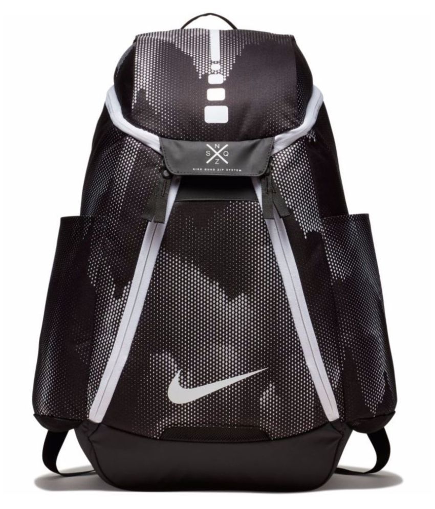 nike hoops elite max air 2.0 backpack black and gold