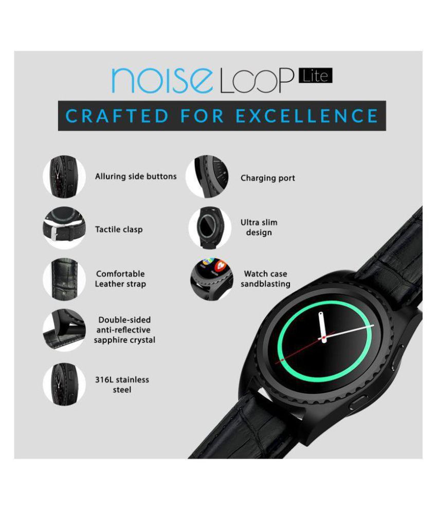 noise loop lite black smartwatch