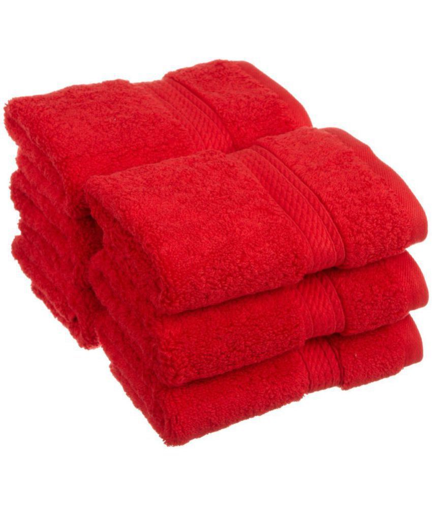 Welhouse India Set of 6 Terry Face Towel Red - Buy Welhouse India Set ...