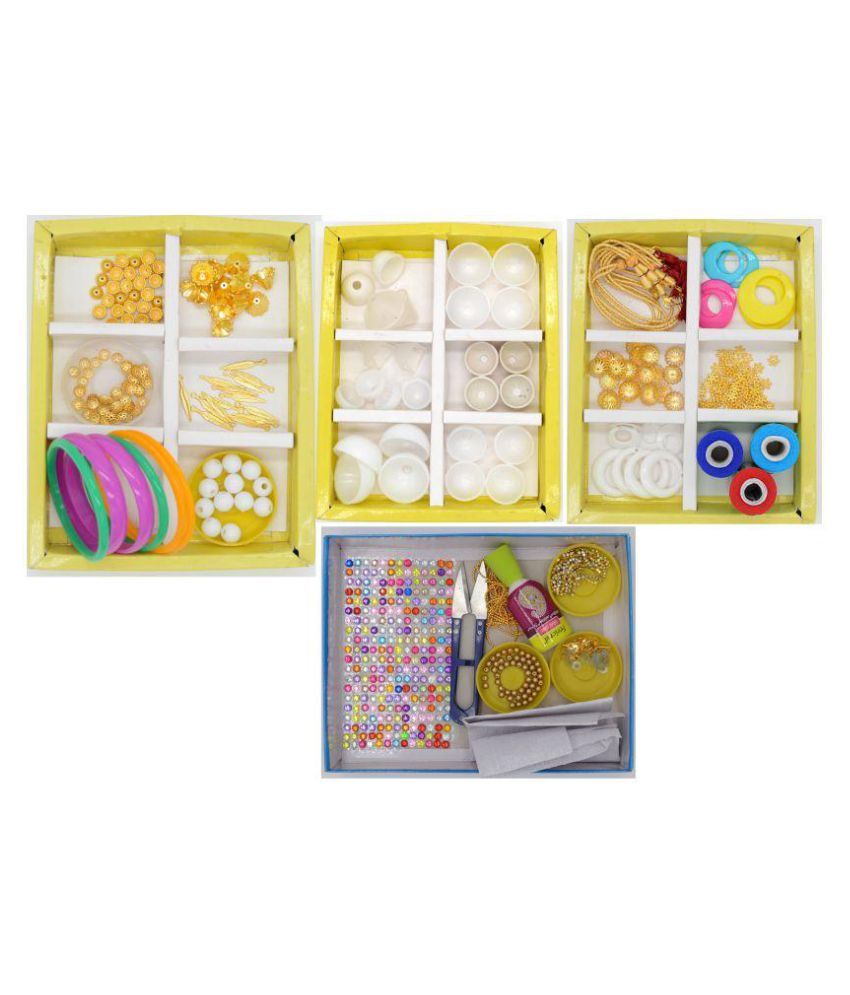 Silk thread jewellery making material 